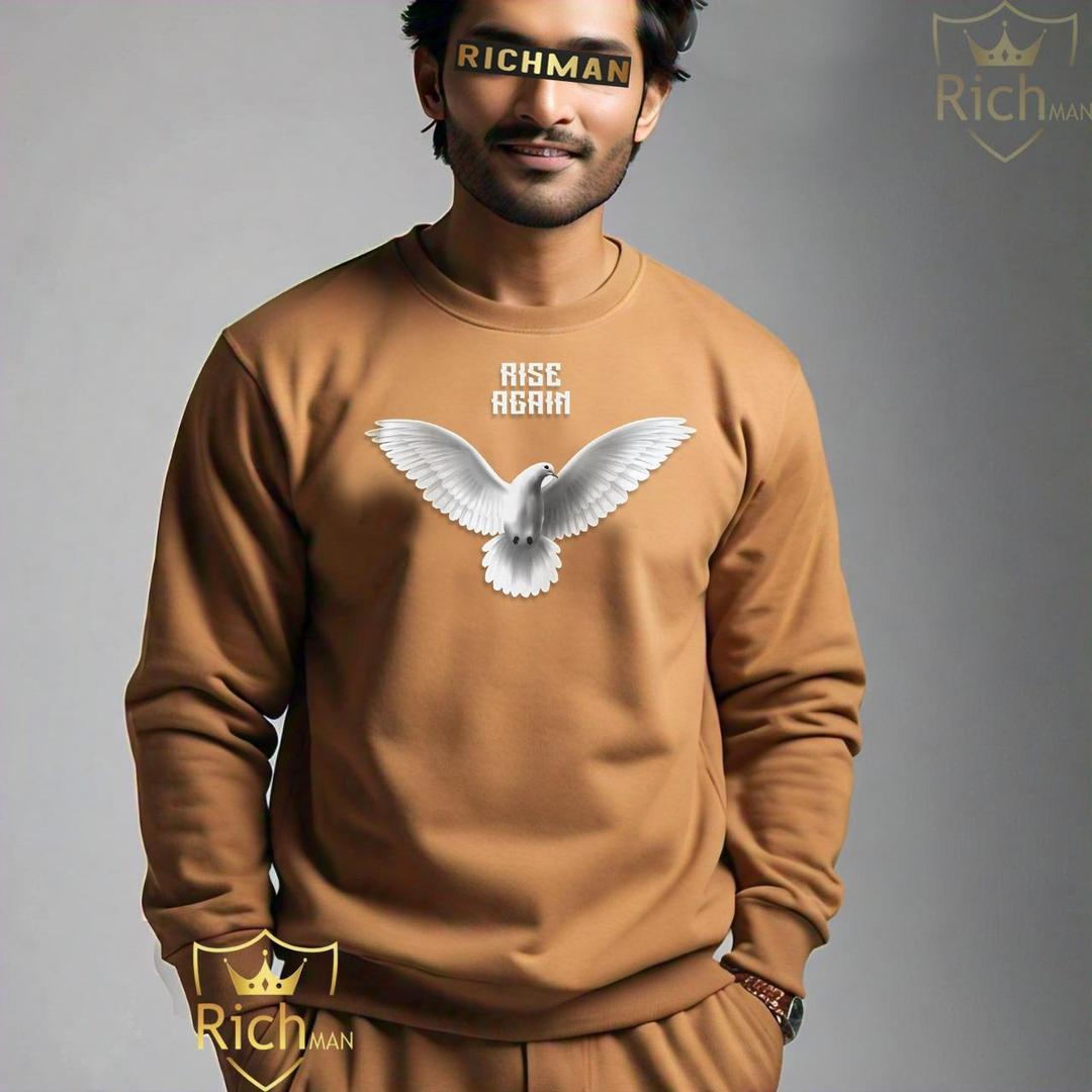 Men's Fleece Printed Sweatshirt